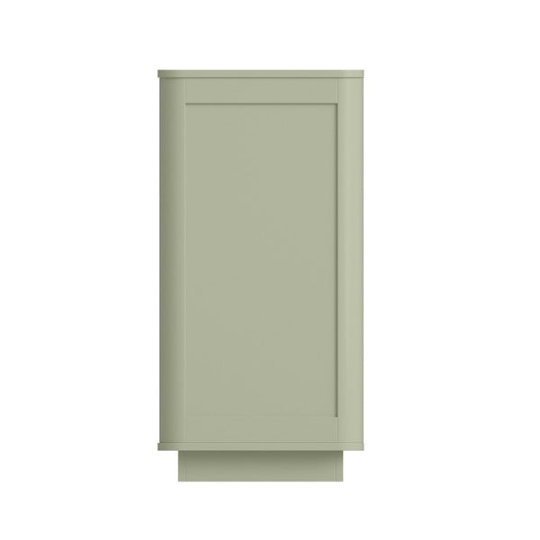 English Elm 6 Drawer Solid Wood Dresser with Sculpted Ripple Fronts for Bedroom or Nursery Sage Green W2263P503295
