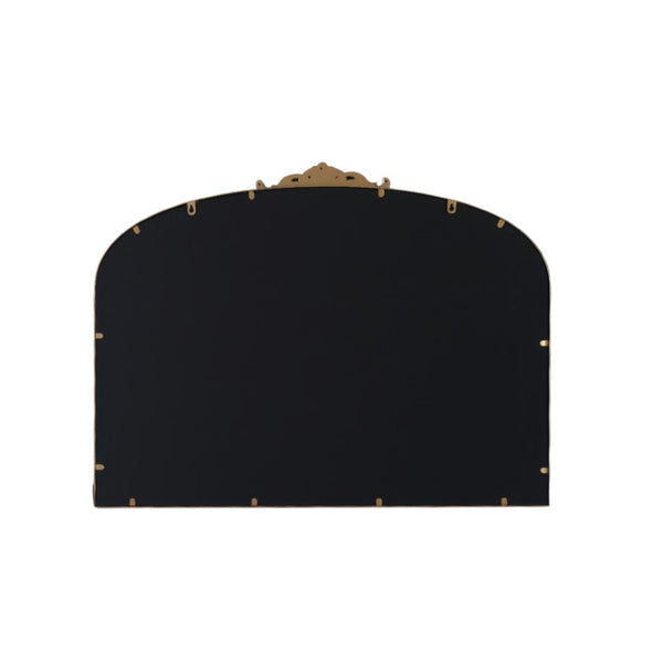 English Elm 40X30 Baroque Arch Wall Mirror Ornate Gold Crown Frame for Entryway or Living Room W2263P530366