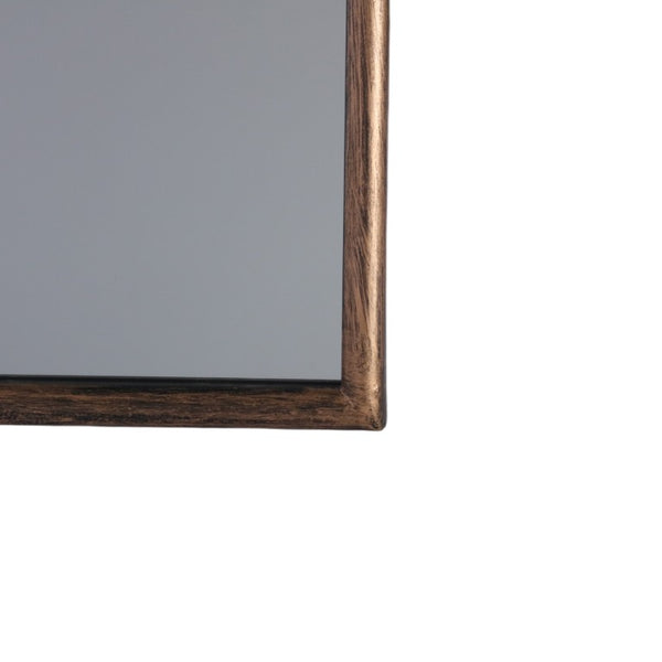 English Elm 40''X30 Baroque Arched Wall Mirror Ornate Scrollwork Antique Black Gold Frame Decor W2263P531295