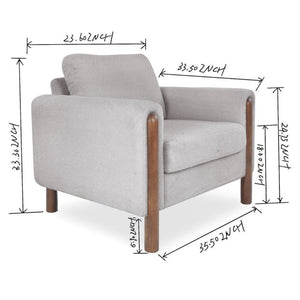 English Elm Modular Teddy Velvet Sofa Set with Walnut Legs Curved Arms for Living Room W2308S00001