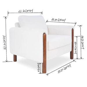 English Elm Modular Teddy Velvet Sofa with Walnut Legs Mid Century Living Room Seating W2308S00002