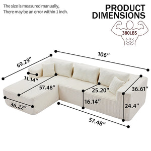 English Elm Modular Cloud Sofa with Gold Legs Flexible Layout for Contemporary Living Rooms W2311P363533