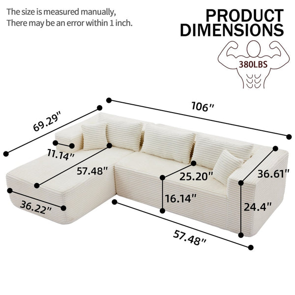 English Elm Modular Cloud Sofa with Gold Legs Flexible Layout for Contemporary Living Rooms W2311P363533