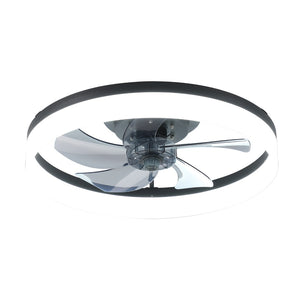 English Elm 20 Inch Flush Mount Ceiling Fan Dimmable LED Matte Black DC Motor Bedroom Living Room W2312P523418