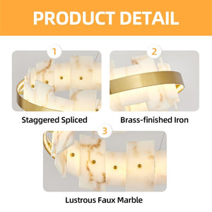 English Elm Alabaster Rectangle Chandelier Spanish Stone Dining Room Modern Luxury Ceiling Light W2312P545399