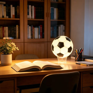 English Elm Rgb Soccer Ball Desk Lamp Smart LED Light Music Sync App Control Kids Bedroom W2312P545466