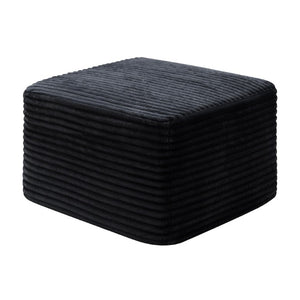 English Elm Small Modular Cloud Sectional with Chaise Ottoman and Sink-In Foam Lounge Seating Black Right Facing Chaise W2318P426572
