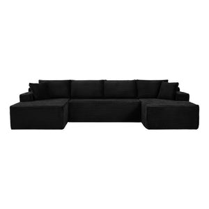 English Elm Chenille Modular U-Shaped Sectional with Pocket Spring Support for Spacious Living Rooms W2339P426674