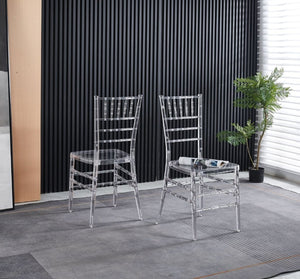 English Elm Wedding Dining Chair Set of 2 Lightweight Polypropylene Contemporary Seating W234P294260