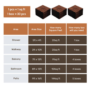 English Elm Acacia Hardwood Interlocking Deck Tiles Checker Pattern Waterproof Outdoor Patio Floor W2391P160126