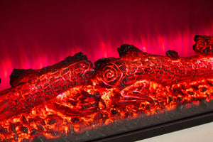 English Elm 42 Inch Recessed Electric Fireplace Insert with Multicolor Flame Heater and Remote W2393P525266