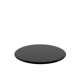 English Elm 38.6 Inch Round Tempered Glass Table Top with Polished Beveled Edge for Indoor Outdoor Use W241P248367