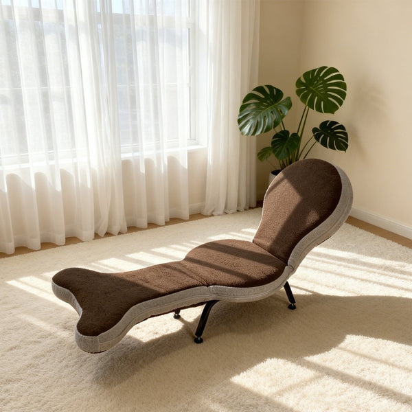 English Elm Multi-functional Teddy Velvet Floor Chair Foldable Ergonomic Lounger for Bedroom Living W244P505756