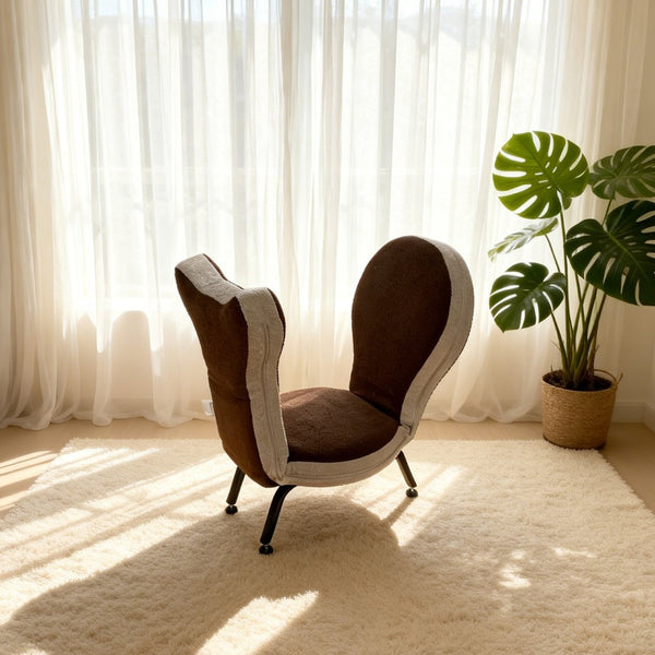 English Elm Multi-functional Teddy Velvet Floor Chair Foldable Ergonomic Lounger for Bedroom Living W244P505756