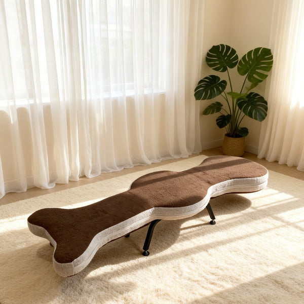 English Elm Multi-functional Teddy Velvet Floor Chair Foldable Ergonomic Lounger for Bedroom Living W244P505756