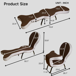 English Elm Multi-functional Teddy Velvet Floor Chair Foldable Ergonomic Lounger for Bedroom Living W244P505756