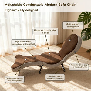 English Elm Multi-functional Teddy Velvet Floor Chair Foldable Ergonomic Lounger for Bedroom Living W244P505756