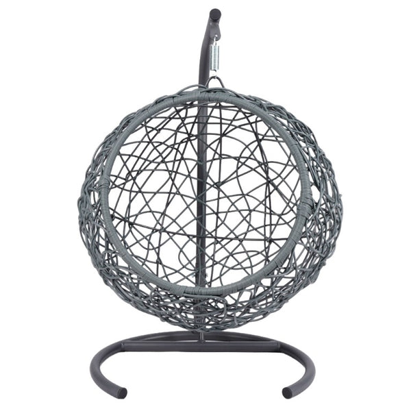 English Elm Cat Egg Chair Swing Bed with Wicker Style Stand and Washable Cushion for Pets W2500P283879