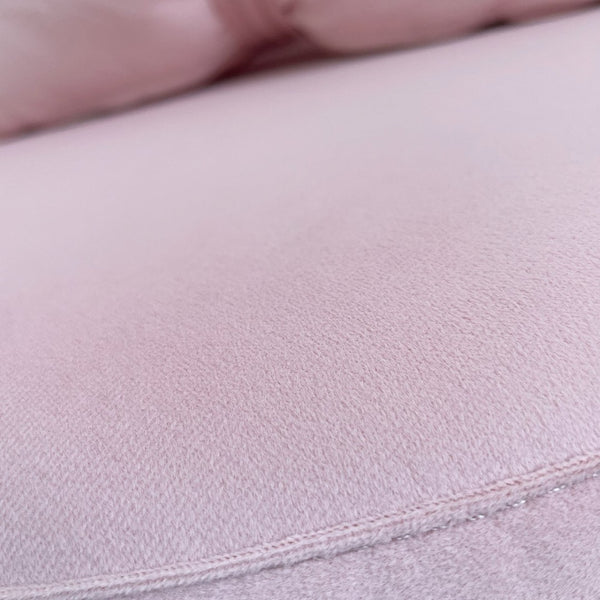 English Elm Vanity Swivel Accent Chair Butterfly Back Chenille Velvet Upholstered for Bedroom or Dining Pink W2500P483010