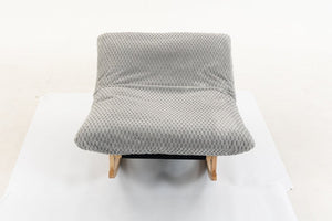 English Elm Bean Bag Rocking Accent Chair Corduroy Upholstery Solid Wood Frame Cozy Living Room Light Grey W2530P521401