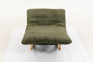 English Elm Bean Bag Rocking Accent Chair Corduroy Upholstery Solid Wood Frame Cozy Living Room Antique Green W2530P521402