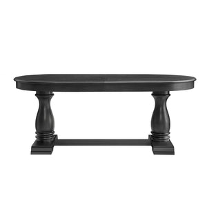 English Elm 94.06 Inch Wood Veneer Extendable Dining Table Mid-century Pedestal Base Seats 8 W2582P205317