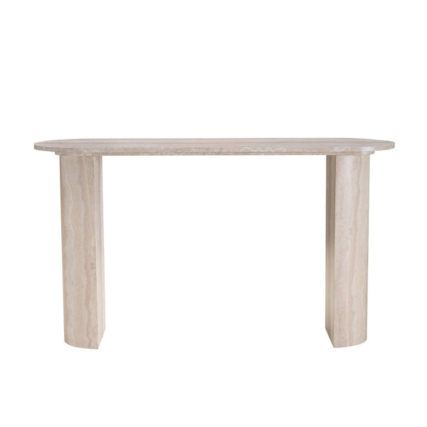 English Elm 55.12 Inch Faux Marble Console Table Slim Mdf Sofa Entryway Hallway Modern Decor W2582P483809