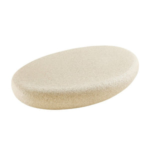 English Elm 53.35''Fiberglass Elliptical Coffee Table Sculptural Faux Rock Organic Form Living Room W2582P540790