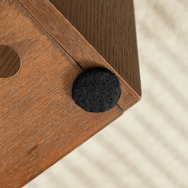 English Elm 20.47 Geometric Embossed MDF Nightstand with 2 Drawers for Bedroom Storage Brown W2582P542313