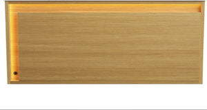 English Elm Nyah 36 Inch Floating Bathroom Vanity Cabinet Oak Woodgrain with LED Motion Sensor W2615P346343