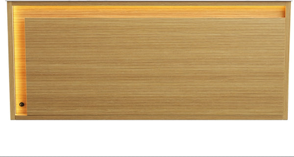 English Elm Nyah 36 Inch Floating Bathroom Vanity Cabinet Oak Woodgrain with LED Motion Sensor W2615P346343