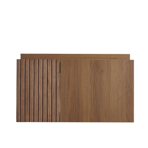 English Elm 24" Muri Oak Woodgrain Plywood Bathroom Vanity Cabinet with Soft Close Double Doors Brown Oak W2615P479140