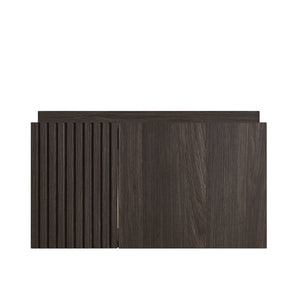 English Elm 24" Muri Oak Woodgrain Plywood Bathroom Vanity Cabinet with Soft Close Double Doors Espresso W2615P479155