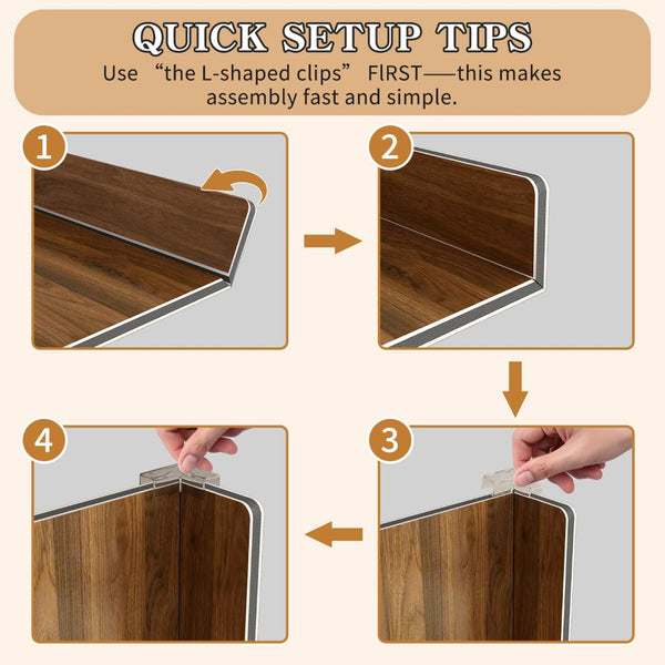 English Elm (5 Pack) Foamed Pvc Wire Shelf Covers Walnut Grain Finish for Pantry Closet Kitchen W2641P490275