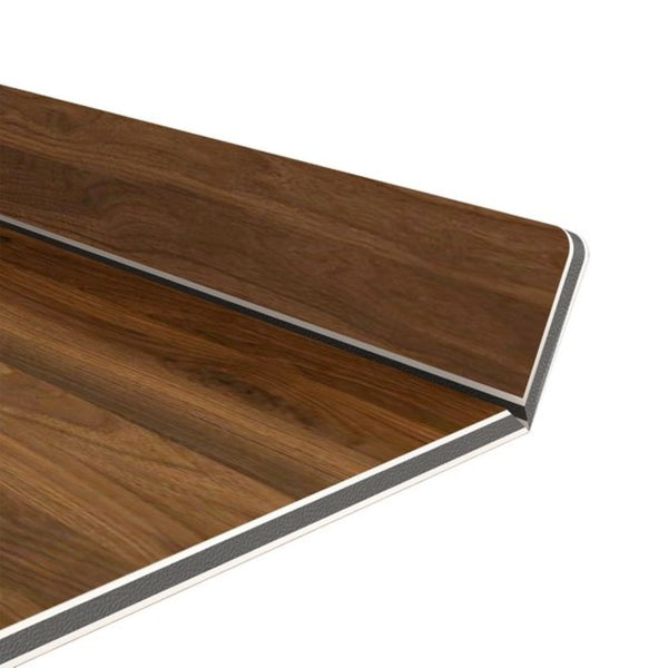 English Elm (5 Pack) Foamed Pvc Wire Shelf Covers Walnut Grain Finish for Pantry Closet Kitchen W2641P490275