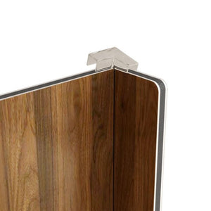 English Elm (5 Pack) Foamed Pvc Wire Shelf Covers Walnut Grain Finish for Pantry Closet Kitchen W2641P490275
