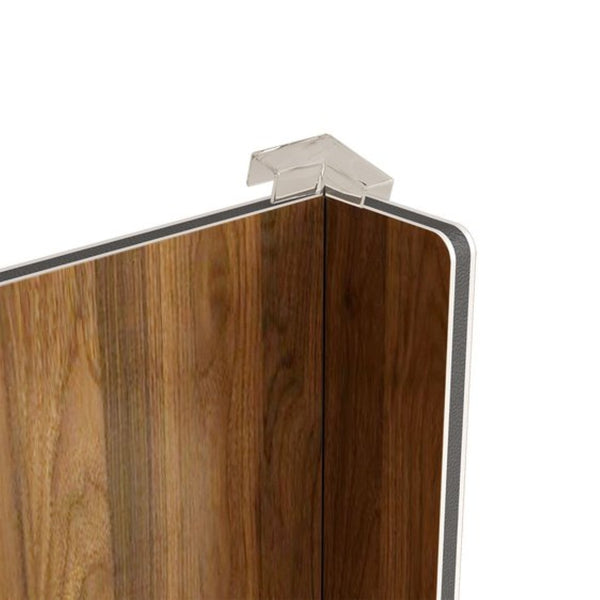 English Elm (5 Pack) Foamed Pvc Wire Shelf Covers Walnut Grain Finish for Pantry Closet Kitchen W2641P490275