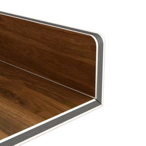 English Elm (5 Pack) Foamed Pvc Wire Shelf Covers Walnut Grain Finish for Pantry Closet Kitchen W2641P490275