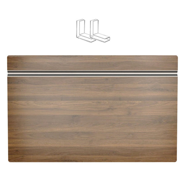 English Elm (5 Pack) Foamed Pvc Wire Shelf Covers Walnut Wood Grain Pantry Closet Kitchen W2641P490279