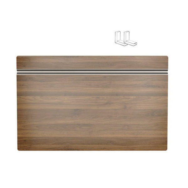 English Elm (5 Pack) Foamed Pvc Wire Shelf Covers Walnut Wood Grain Pantry Closet Kitchen W2641P490279