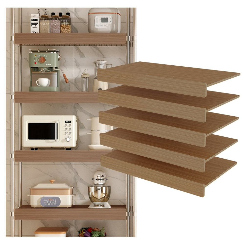 English Elm 30" X 16" Mdf Wood Wire Rack Shelf Panels Odor Free Heavy Duty Pantry Closet Light Oak W2641P490340