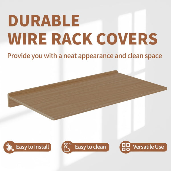 English Elm 30" X 16" Mdf Wood Wire Rack Shelf Panels Odor Free Heavy Duty Pantry Closet Light Oak W2641P490340