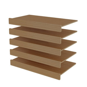 English Elm 30" X 16" Mdf Wood Wire Rack Shelf Panels Odor Free Heavy Duty Pantry Closet Light Oak W2641P490340