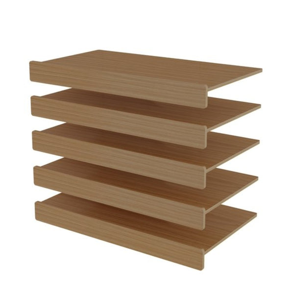 English Elm 30" X 16" Mdf Wood Wire Rack Shelf Panels Odor Free Heavy Duty Pantry Closet Light Oak W2641P490340