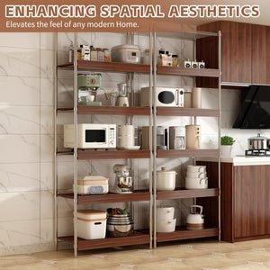 English Elm 30" X 16" Mdf Wood Wire Rack Shelf Panels Odor Free Heavy Duty Pantry Closet Walnut W2641P490362
