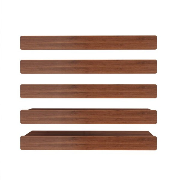 English Elm 30" X 16" Mdf Wood Wire Rack Shelf Panels Odor Free Heavy Duty Pantry Closet Walnut W2641P490362