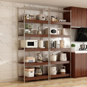 English Elm 30" X 16" Mdf Wood Wire Rack Shelf Panels Odor Free Heavy Duty Pantry Closet Walnut W2641P490362
