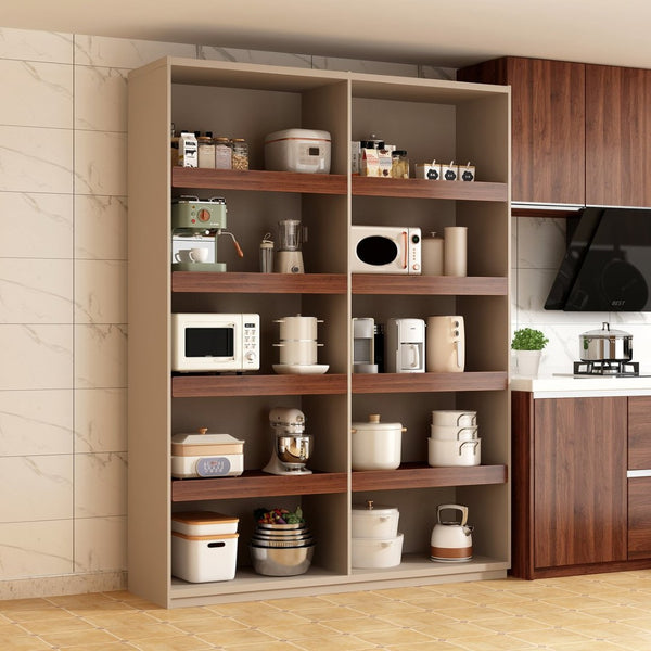 English Elm 30" X 16" Mdf Wood Wire Rack Shelf Panels Odor Free Heavy Duty Pantry Closet Walnut W2641P490362