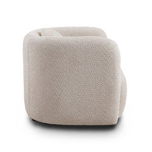 English Elm C3-2508, Japandi Boucle Accent Armchair Low-Profile Cloud Seat for Living Room W2664P421062