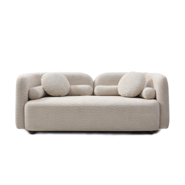 English Elm 2+1, Japandi Cloud Sofa Boucle Upholstered Low Profile Seating for Modern Living Rooms W2664S00137